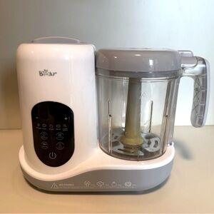 BEAR Baby Food Maker One Step Baby Food Processor Steamer Puree SJJ-R03B5-WHITE